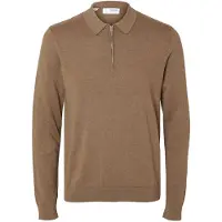 Selected Pullover 'SLHBerg' brun-meleret