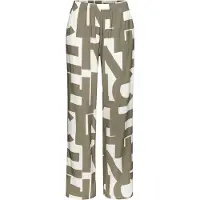French Connection Pyjamasbukser khaki / hvid