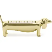 Umbra Dachsie Ring Holder - Gave til Weiner Hunde Gravhund Doxie Lover - Opbevaring af smykker Messing