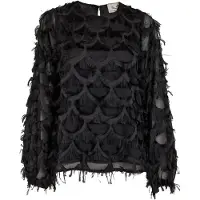 Peppercorn Overdel ' PCKylin Long Sleeve Blouse ' sort