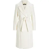 Lauren Apparel Lauren Ralph Laurentil kvinder. 297962169006 Beige krydsende uldblandingsfrakke (40), Casual, Bomuld, Klassisk