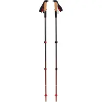 Black Diamond - Vandrestave / trekkingstave - Pursuit Shock Trekking Poles Steel Grey/Octane til UnisexUld - Størrelse S/M - Grå