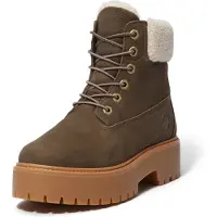 Timberland Timberlandtil kvinder. TB0A2PU6W011 Stone Street brune læderstøvler (39.5 W), 3-5 cm, Blonder, Casual
