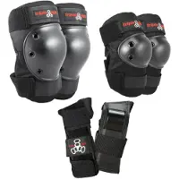 Triple 8 Saver Series Pad Set med kn?avers albowsavers og h?ndledere Junior Black