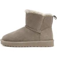 Derimod Ankelstøvler taupe / uldhvid
