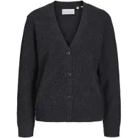 TeeShoppen Cardigan ' Knitted Cardigan ' mørkegrå