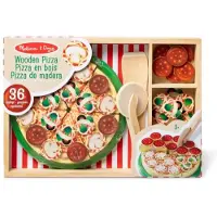 Melissa & Doug Food Play Wooden Pizza (806110) Brætspil