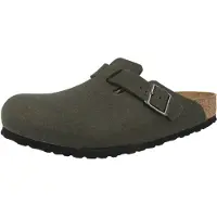 Birkenstock - Sandaler og klipklappere - Boston Wool Regular Thyme til UnisexUld - Størrelse 42 - Grøn