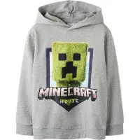 Name It Kids Sweatshirt 'NKMOL MINECRAFT' pastelblå / grå-meleret / lysegrøn / sort