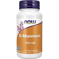Now , D-Mannose, 500 mg, 60 Veg Capsules