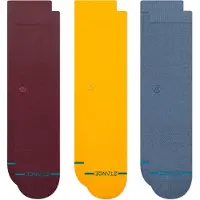 Stance Sokker blå / gul / vinrød