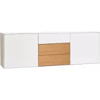 Edge by Hammel - Hvid skænk m. eg | Møbelsalg.dk