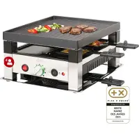 Solis 7611210977568, 4 person(er), Rustfrit stål, Sort, Sølv, Temperatur, Knapper, Dreje, 1020 W