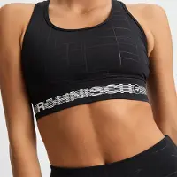 Röhnisch Emblem Emboss Sports-BH Sort