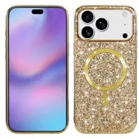 Mtp Products iPhone 17 Pro/18 Pro Galvaniseret glitter cover - MagSafe-kompatibel - Guld