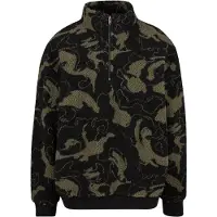 Urban Classics Pattern Fleece Oversized Jakke
