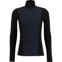 Ulvang Peak Map Half Zip, skiundertrøje, herre, sort/mørkeblå