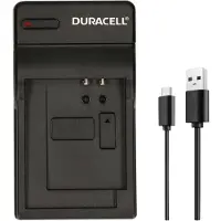 Duracell - USB-batterioplader - 1 x batterier lader op - sort