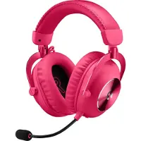 Logitech G Pro X 2 - Headset - fuld størrelse - Bluetooth / LIGHTSPEED - trådløs, kablet - 3,5 mm jackstik - støjisolerende - pink