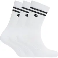 G-Star Socks Stripe 3-Pack - White - Men