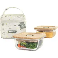 Miniland Pack 2 Go Ecosquare Frog Madpakke