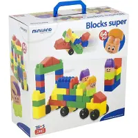 Miniland Super Blocks Byggespil 64 Enheder
