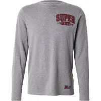 Superdry Bluser & t-shirts 'Vintage Athletic' grå-meleret / bordeaux