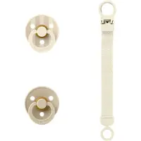 BIBS Colour Gavesæt - Sutter/Suttesnor - Str. 1 - Ivory - - 0-6 mdr - Sutter