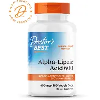 Doctors Best Doktor's Best, Alpha-Lipoic Acid 600, 600 mg, 180 Veggie Caps