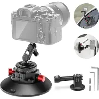 Neewer Montering med sugekop 1/4 CA013 til sportkameraer (DJI Action, GoPro, Insta360)