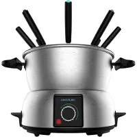 Cecotec 08018, 8 person(er), Rustfrit stål, Rund, Dreje, 1000 W, 230 V