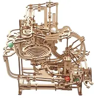 Ugears Kuglebane Trinvis Hejse Træ Mekanisk Model Byggespil