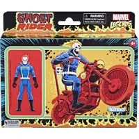 Marvel Ghost Rider Motorcykelrytter Retro Samlerfigur Med Motorcykel