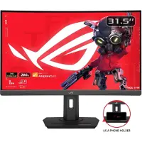 Asus ROG Strix XG32WCMS - LED-skærm - gaming - kurvet - 32 (31.5 til at se) - 2560 x 1440 QHD @ 280 Hz - Rapid VA - 400 cd/m² - 4000:1 - DisplayHDR