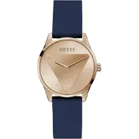 GUESS Dameur GW0509L1 Emblem Rosa guldfarvet/Gummi Ø36 mm
