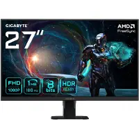 Gigabyte 27" GS27FA IPS FHD 180Hz 2xHDMI DP-skærm