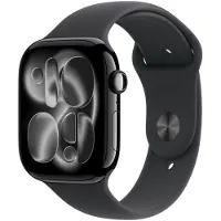 Apple Watch Series 11 GPS 46 mm Jet Black Aluminum MEUX4 M/L Black Sports Band