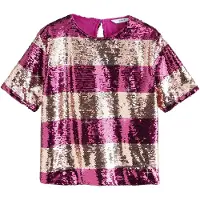 Next Bluse guld / rødviolet