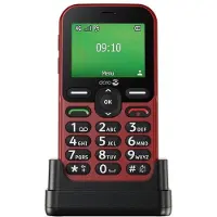 Doro Leva E10, mobiltelefon med store taster, 4G, rød