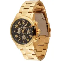 GUESS Analogt ur 'Parker' guld / sort