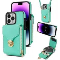 Mtp Products iPhone 15 Pro Max Alt-i-et cover med pung og rem - Mynte