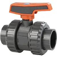Cepex 37044 Pvc-u Ø63 Kugleventiler Standardserie Ptfe Epdm Solventmuffe Sort Prik