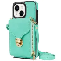 Mtp Products iPhone 14 Alt-i-et cover med pung og rem - Mynte