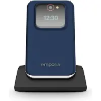 Emporia emporiaJOY (V228), LTE/4G, (V3), Klaptelefon med store knapper, blåbær