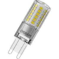 Osram - LED-lyspære - form: PIN - klar finish - G9 - 4.8 W (tilsvarende 48 W) - klasse E - køligt hvidt lys - 4000 K