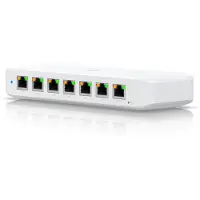 Ubiquiti UniFi Switch Ultra 210W - Switch - Administreret - 7 x 10/100/1000 (PoE+) + 1 x 10/100/1000 (PoE++) - desktop, væg-monterbar - PoE++ (202 W) - AC