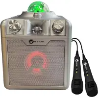 N-Gear Disco Star 710 Portable Karaoke Speaker Silver