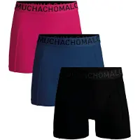 Muchachomalo uchachoalo Boxershorts icrofiber 3-pakke 68 ørkeblå Blå Lyserød Sort åle