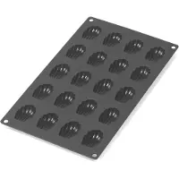 Lékué madeleineform mini silikone 20 stk Sort