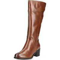 Caprice Boots, brown, made of Leather with Block heel, Size 36